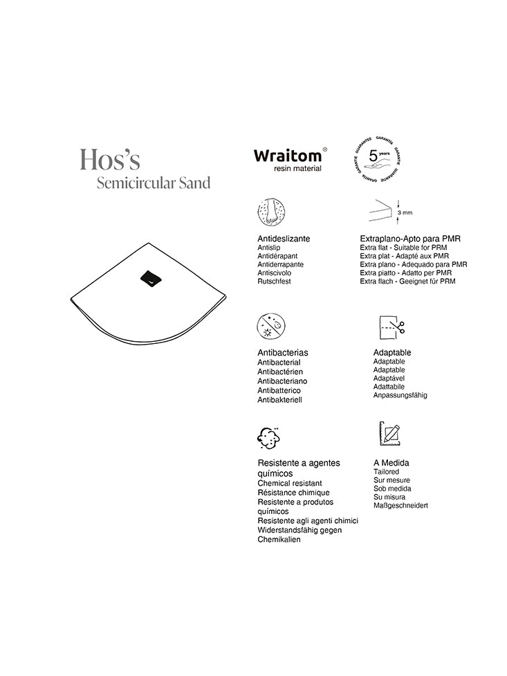 Hos’s Sand · polkrožna — Lastnosti modela · polkrožna izvedba Sand