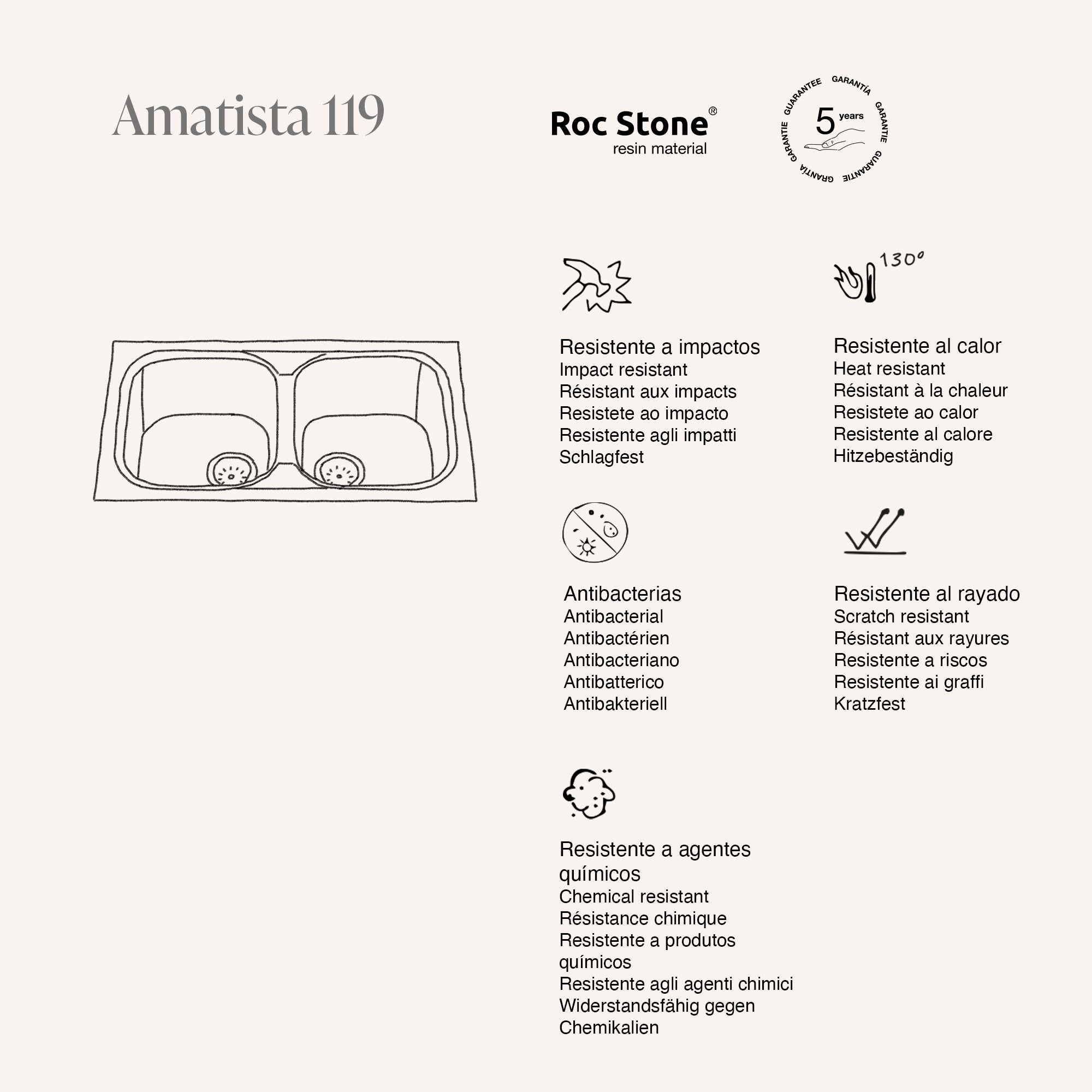 Amatista Roc Stone® · izvirni prikaz lastnosti