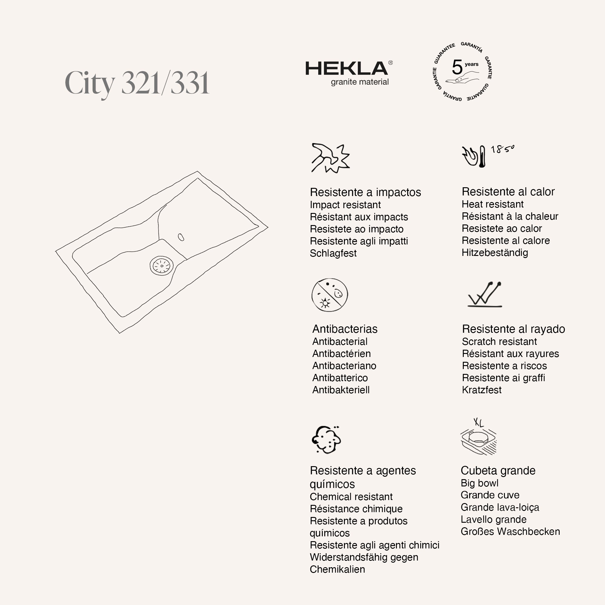 City 331 Hekla® · izvirni prikaz lastnosti