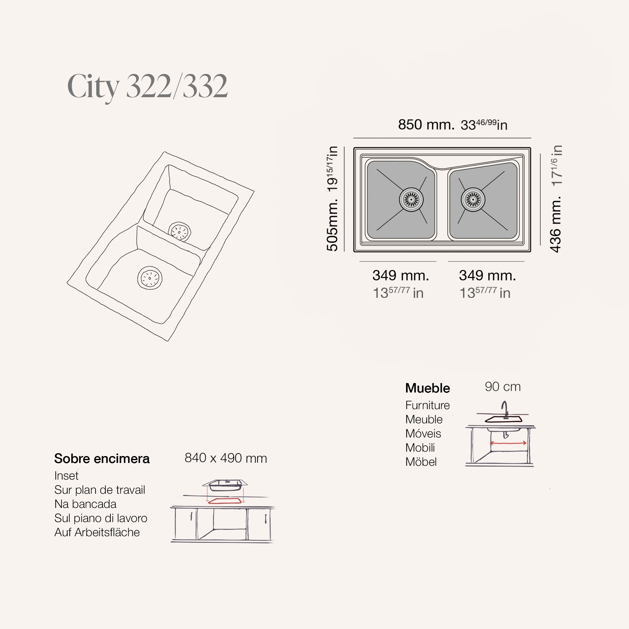 City 332 Hekla® · izvirna tehnična risba