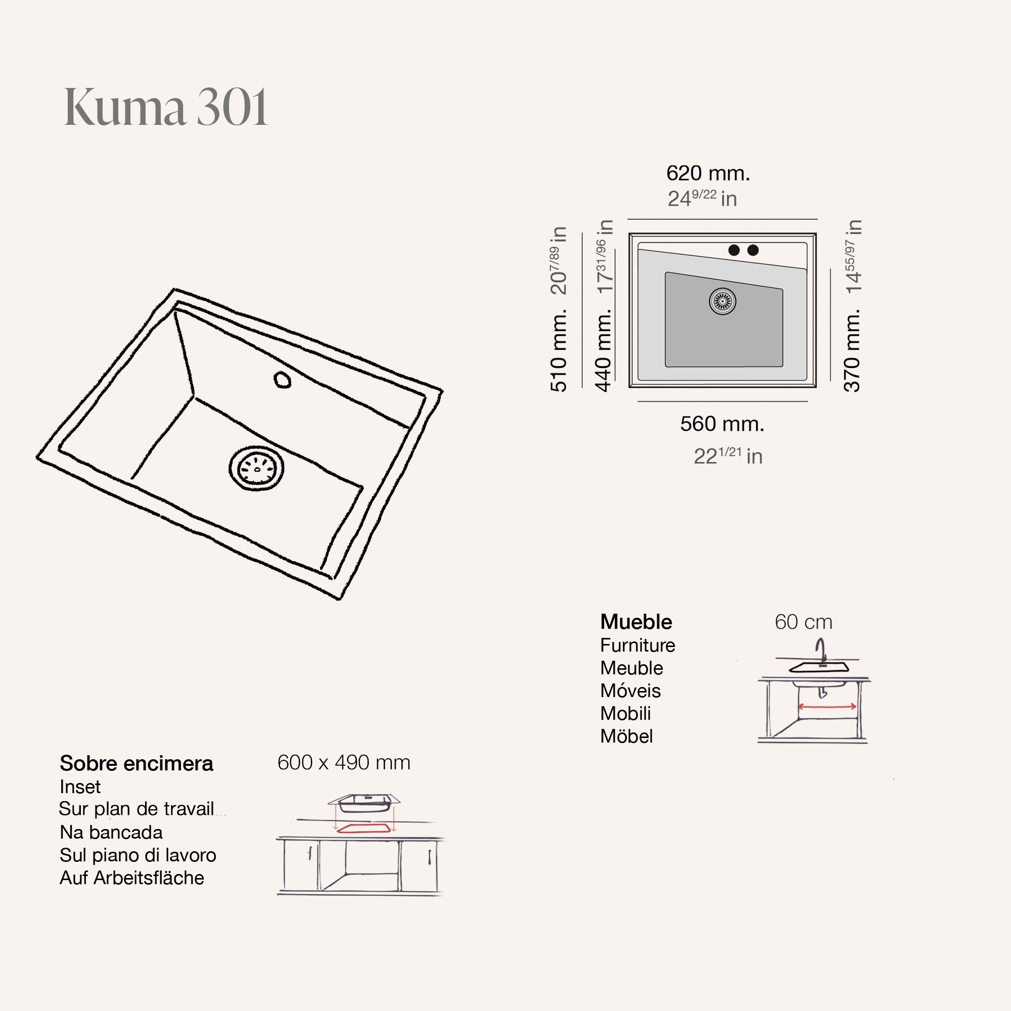 Kuma 301 Hekla® · izvirna tehnična risba