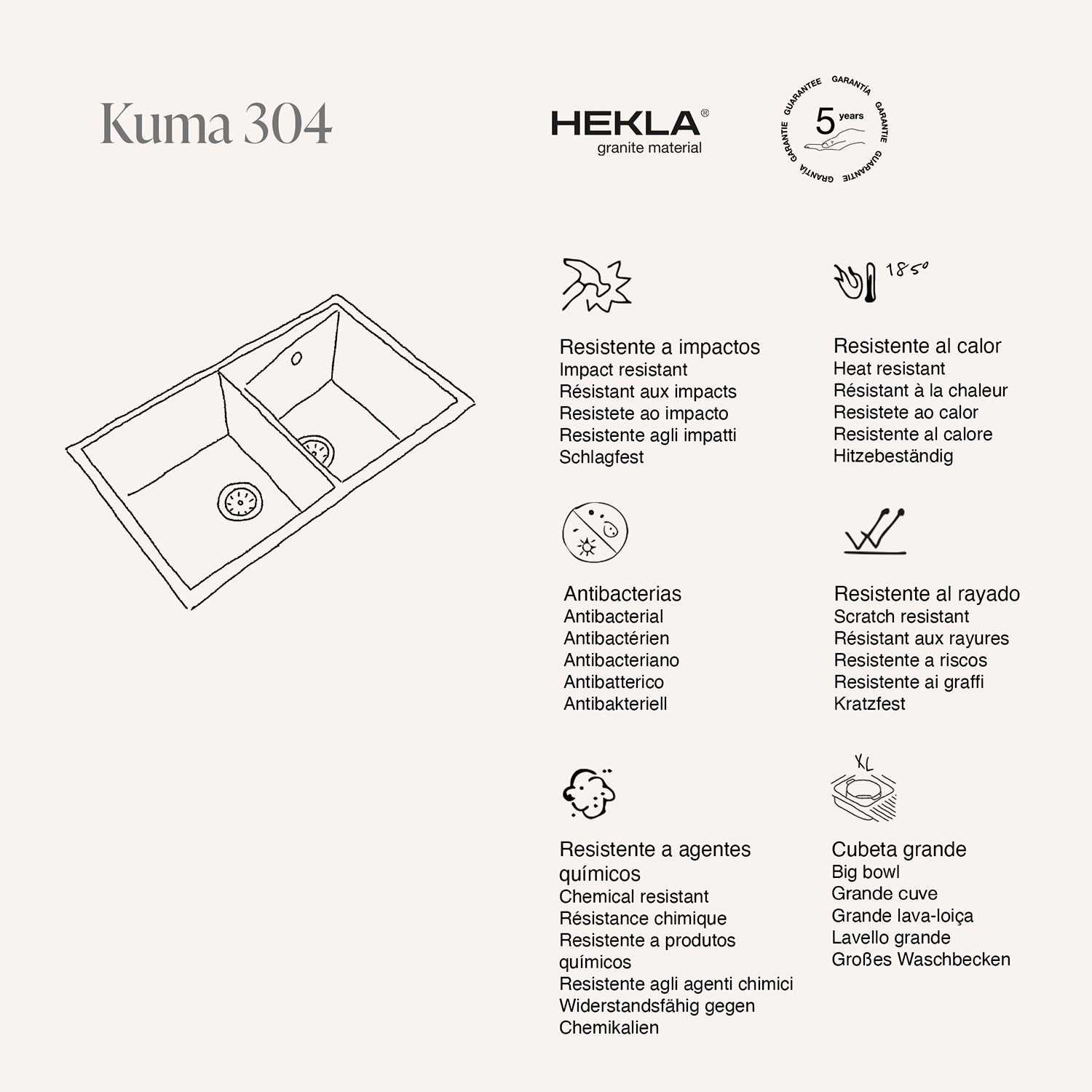 Kuma 304 Hekla® · izvirni prikaz lastnosti