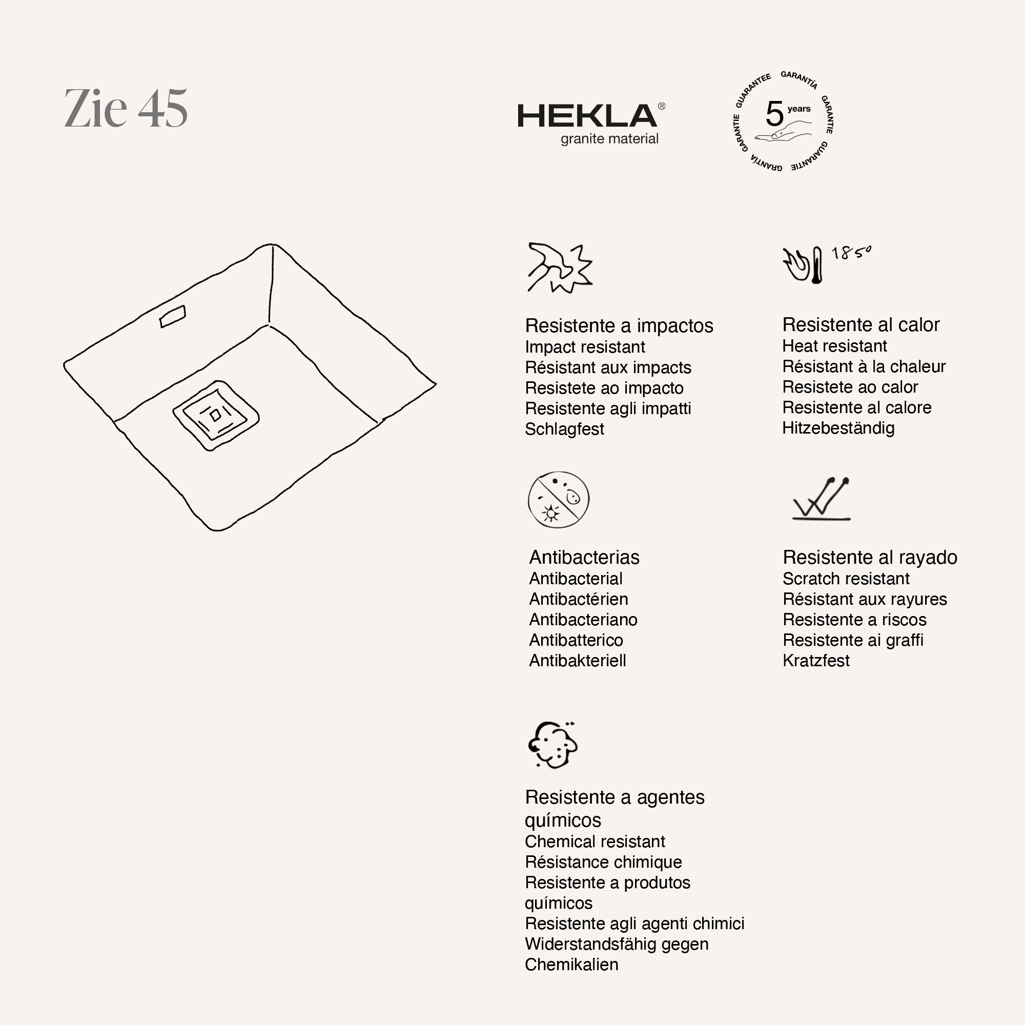 Zie 45 Hekla® · izvirni prikaz lastnosti