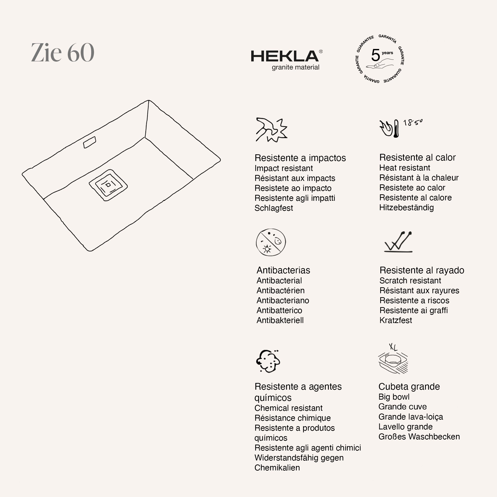 Zie 60 Hekla® · izvirni prikaz lastnosti