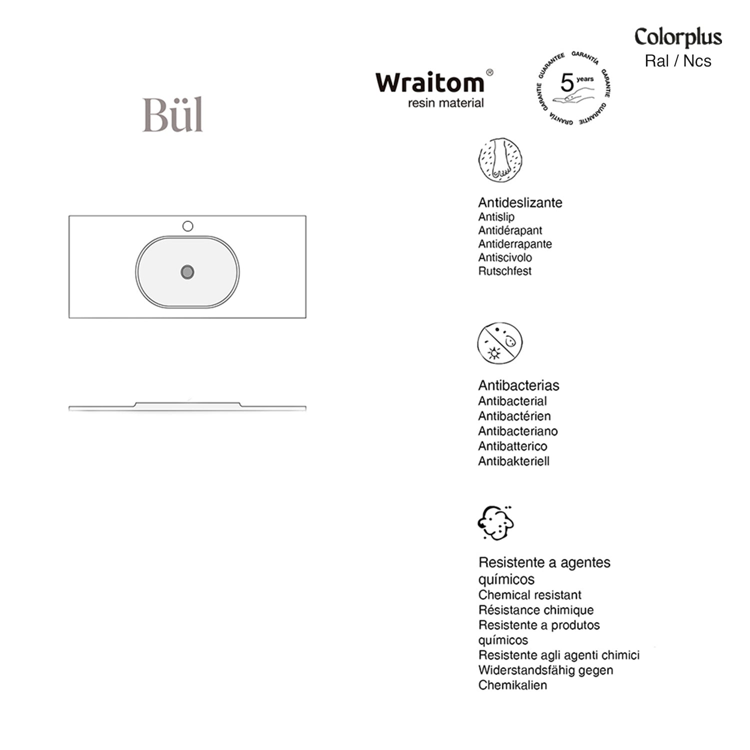 Bül · umivalniška plošča · kopalniški ambient